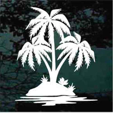 Palm Tree Island Sticker - Palm Tree Island