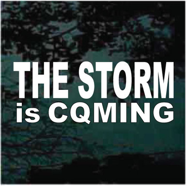 The Storm Is Coming Vinyl Lettering Decals Stickers Decal Junky