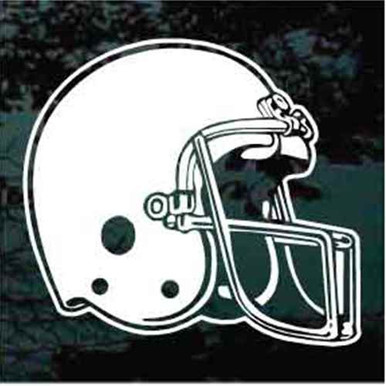 Detailed Football Helmet Car Decals &amp; Window Stickers | Decal Junky