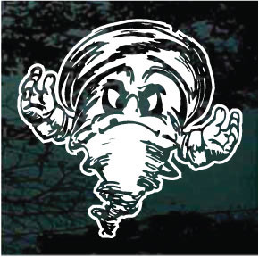 DOG TORNADO MASCOT DECAL / STICKER EN 2