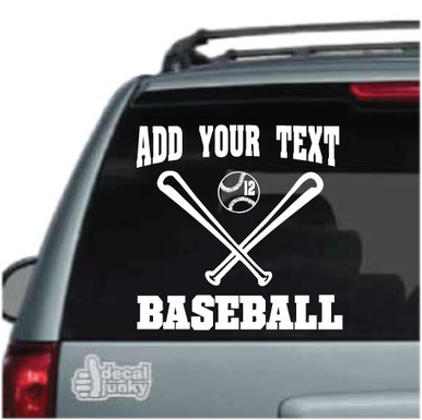Baseball Team Bats & Ball Car Decals & Window Stickers | Decal Junky