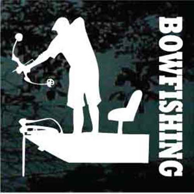 Bow Fishing Design Decals & Window Stickers