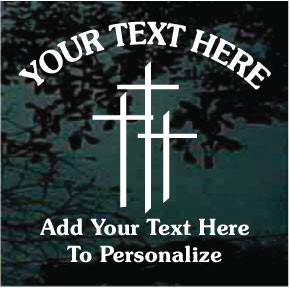 Jesus On Cross A2 Decal Sticker