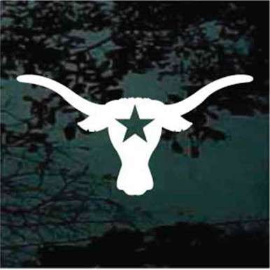 Texas Longhorn Sticker Decal - 5 Inch Die Cut Vinyl For Cars, Trucks, Laptops