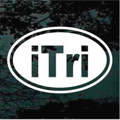 iTri Vinyl Decal CHOOSE SIZE/COLOR Window triathlon iTri Vinyl Decal CHOOSE SIZE/COLOR Window triathlon