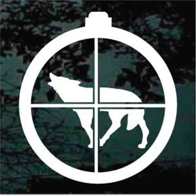 Coyote In Scope Decals & Car Window Stickers | Decal Junky