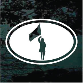 Color Guard Oval Car Decals & Window Stickers | Decal Junky