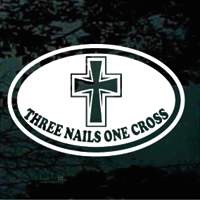 Three Nail Cross Decal , Three Nail Cross , Decal , Stickers