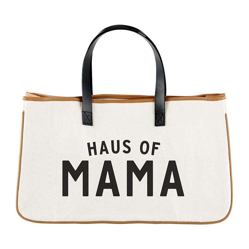 Beagle Mama Canvas Tote Bag - Cute Dog Lover Gift, 14x16 Inch, Durable Canvas With Print, White - View #6