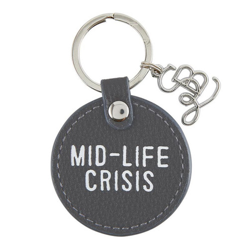 Face to Face Leather Key Tag - Mid Life Crisis