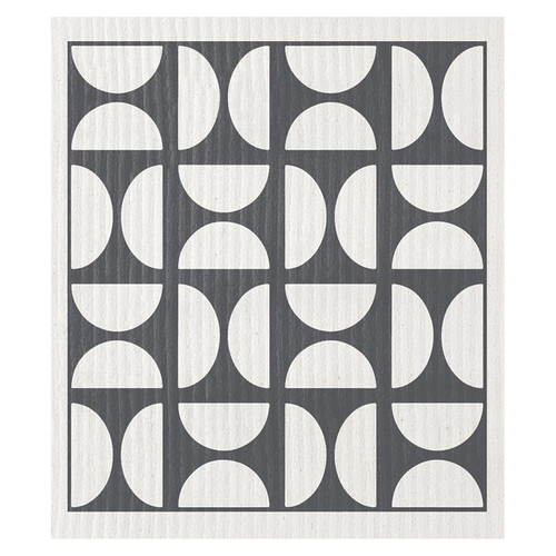 Organic Dish Cloth - Grey Half Circle