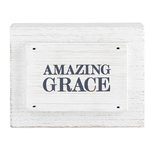 Face to Face Wood Block - Amazing Grace