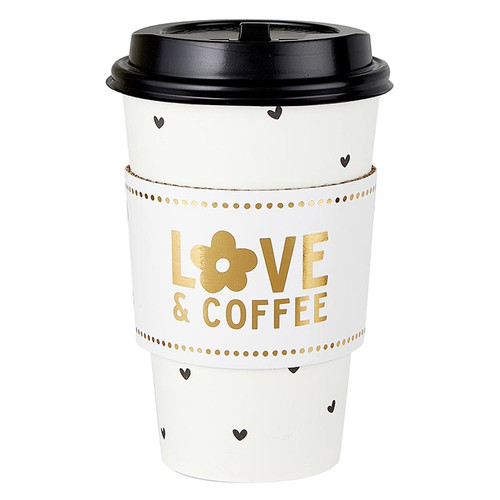 Paper To-Go Cup Sets - Love & Coffee