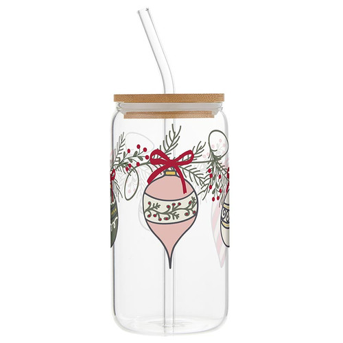 Glass Tumbler - Ornament, 16oz