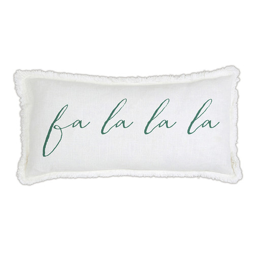 Face to Face Lumbar Pillow - Fa La La La