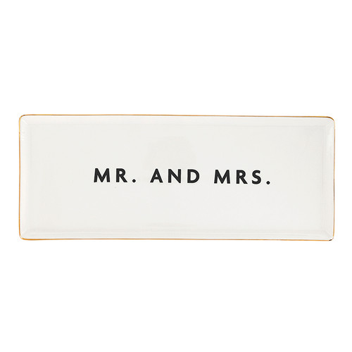 Ceramic Tray - Mr. And Mrs.