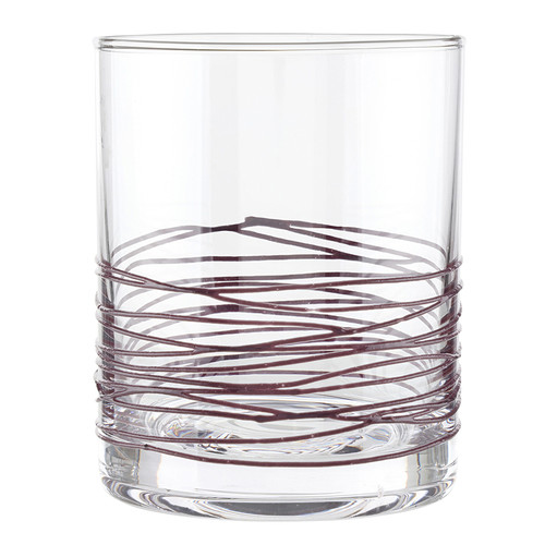 Spun DOF Rocks Glass - Aubergine