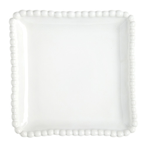 Ceramic Beaded Appetizer Plate 6" - Set of 4