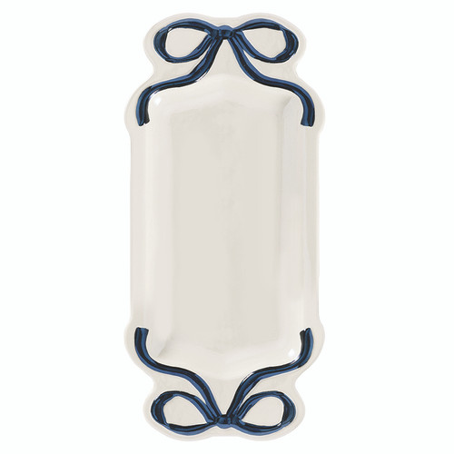 Ceramic Bow Platter - Black 