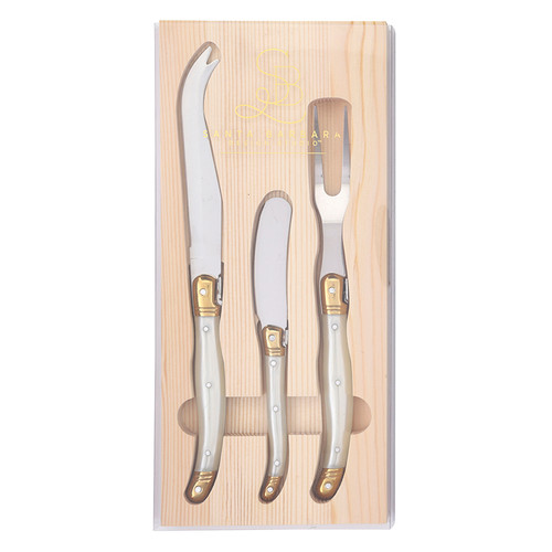 Cheese Knife Set - Set of 3 - Pearl