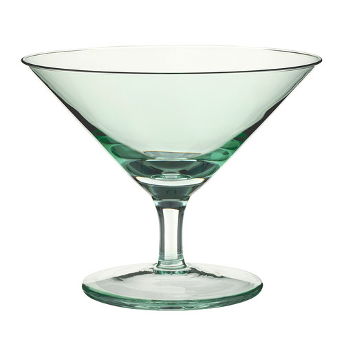 Short Stem Martini Glass - Blue