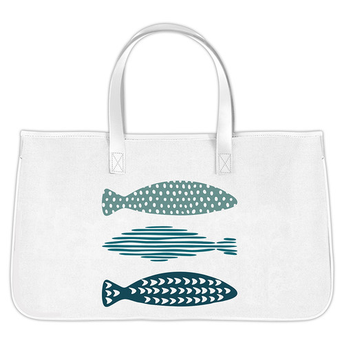 Canvas Tote - Three Fish