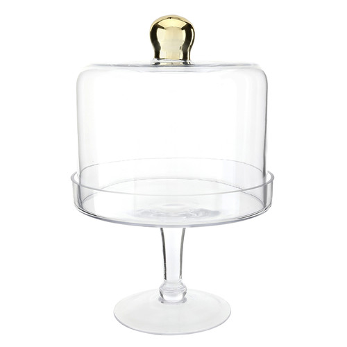Glass Dessert Stand with Dome