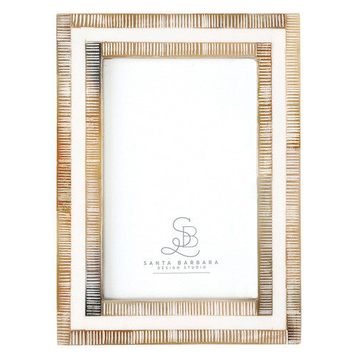 White Horn Photo Frame - Bordered - 4x6