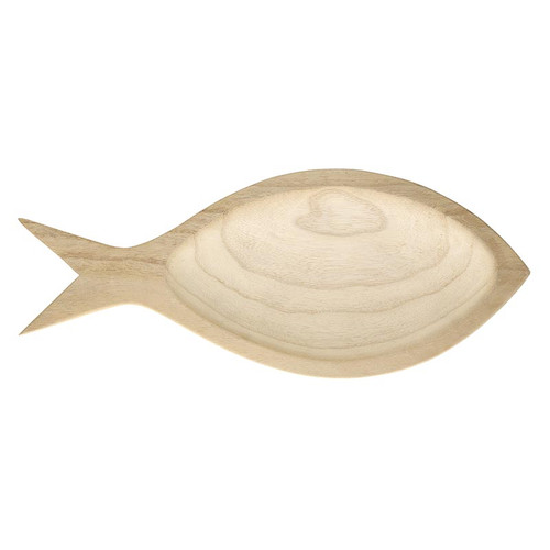 Paulownia Wood Fish Tray - Medium