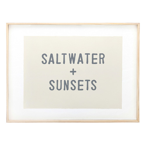 Face to Face Wood Sign - Salt Water Heals Everything