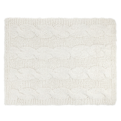 Face to Face Colossal Knit Throw - Natural