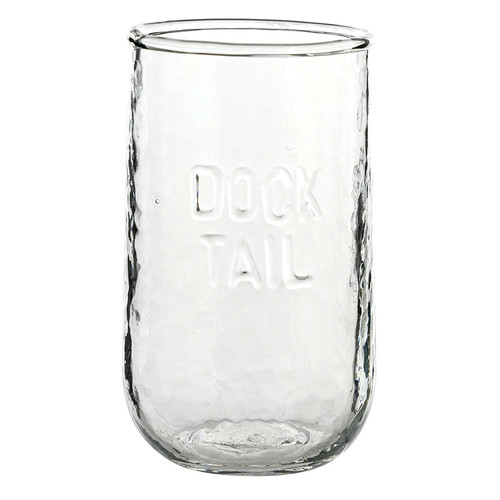 Face to Face Hammered Glass Tumbler - Docktail