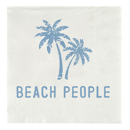 Face to Face Paper Cocktail Napkins - Beach People