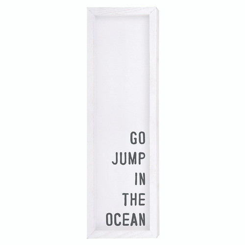 Face to Face Wood Sign - Jump In The Ocean