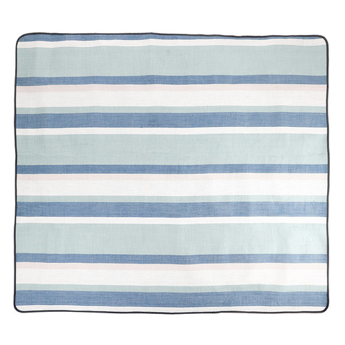 Face to Face Picnic Blanket - White + Sand + Blue