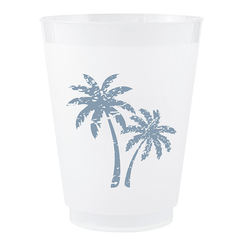 Face to Face Frost Cups - Palm Tree - Set of 8