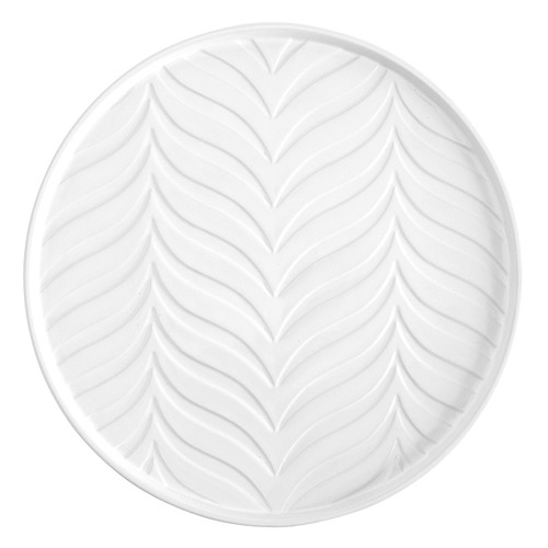 Face to Face Embossed Ceramic Trivet - Palm Leaves
