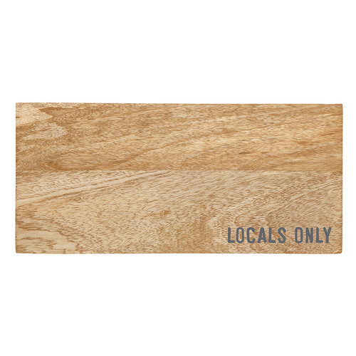 Face to Face Wood Pedestal Tray - Locals Only