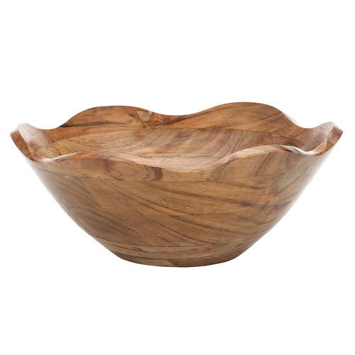 Face to Face Wood Bowl - Scallop - Large