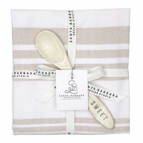 Face to Face Towel + Spoon - Sand
