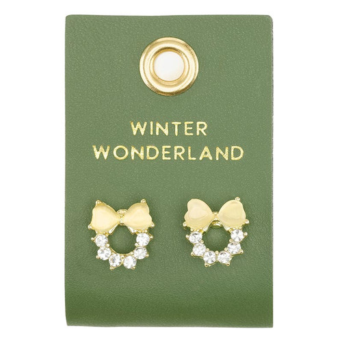Holiday Stud Love Earrings - Winter Wonderland