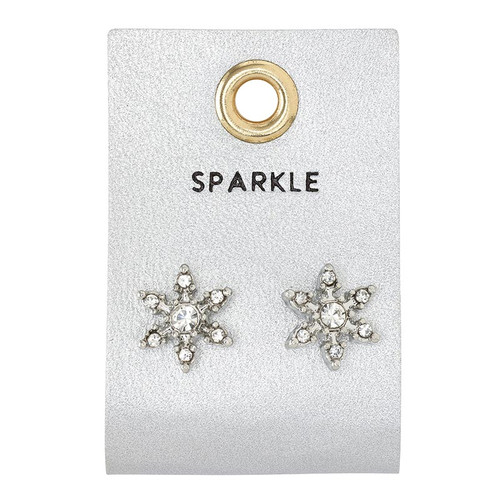 Holiday Stud Love Earrings - Sparkle