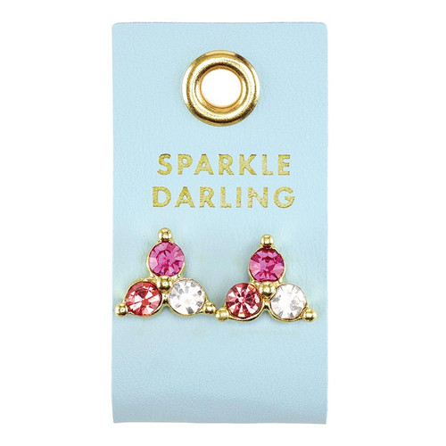 Palm Beach Stud Love Earrings - Sparkle Darling