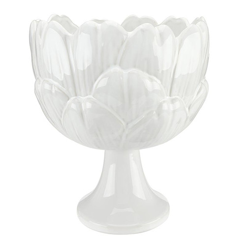 Ceramic Footed Artichoke Bowl - Large