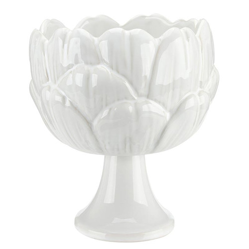 Ceramic Footed Artichoke Bowl - Small