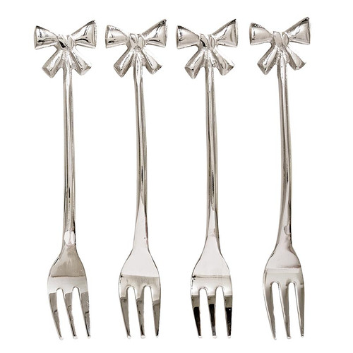 Silver Bow Forks - Set of 4