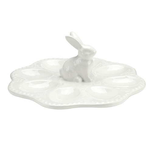 Ceramic Bunny Egg Tray