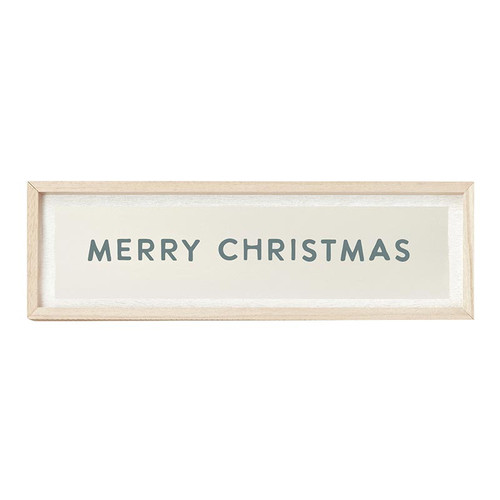 Face to Face Wood Sign - Merry Christmas
