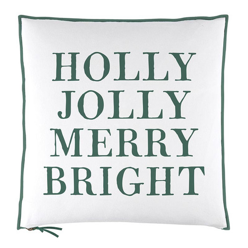 Face to Face Euro Pillowcase - Holly Jolly