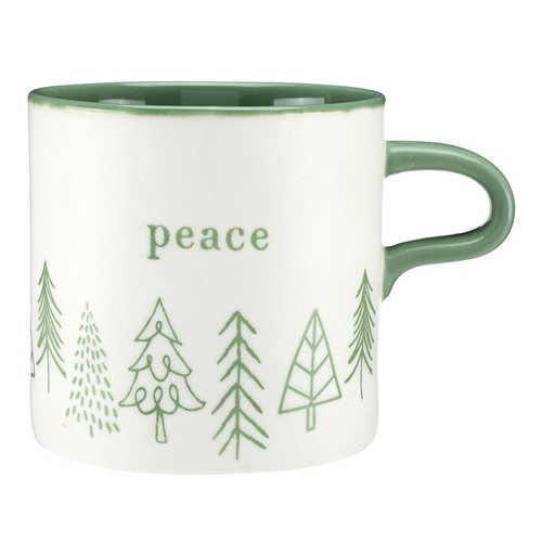Face to Face Ceramic Coffee Mug - Peace Trees 